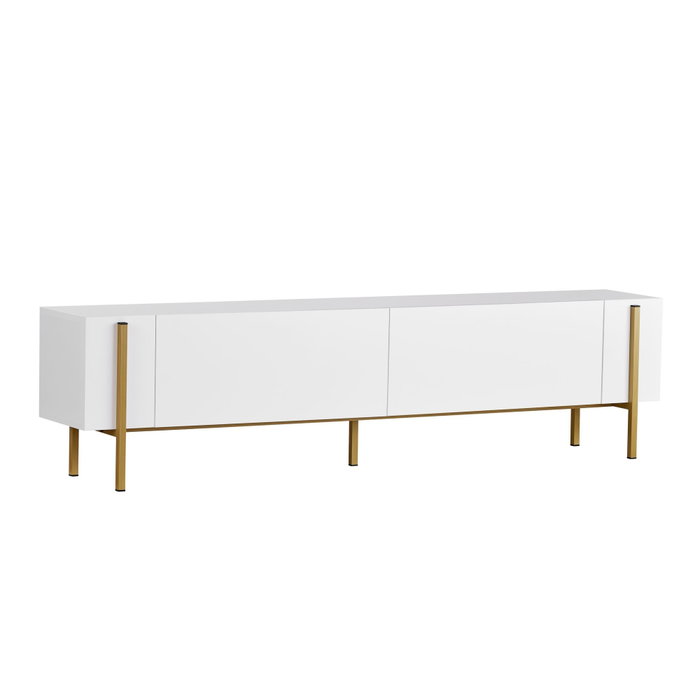 Nordure Nexus Mueble para TV Blanco y Dorado